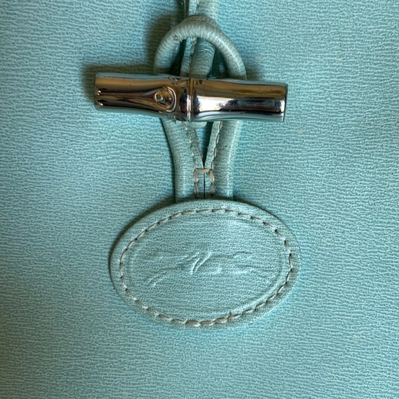 Longchamp aqua blue leather handbag - Picture 3 of 6